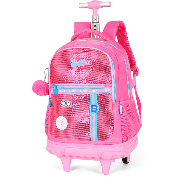 Mochila escolar com rodas, Barbie Pink, MC49932BB0, Luxcel - PT 1 UN Mochila escolar com rodas, Barbie Pink, MC49932BB0, Luxcel - PT 1 UN