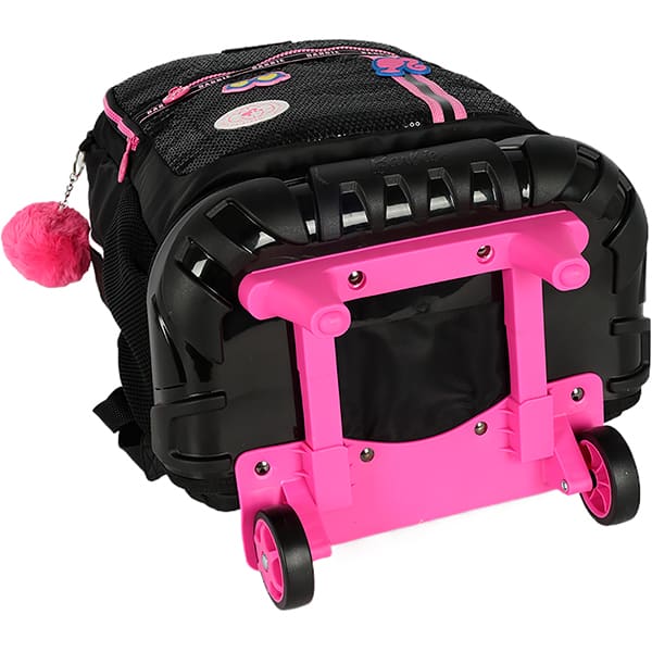 Mochila escolar com rodas, Barbie Preto, MC49932BB0, Luxcel - PT 1 UN Mochila escolar com rodas, Barbie Preto, MC49932BB0, Luxcel - PT 1 UN