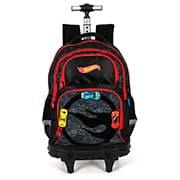 Mochila escolar com rodas, Hot Wheels Preto, MC49982HW0, Luxcel - PT 1 UN Mochila escolar com rodas, Hot Wheels Preto, MC49982HW0, Luxcel - PT 1 UN