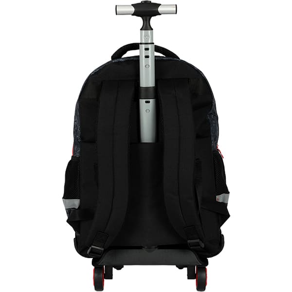 Mochila escolar com rodas, Hot Wheels Preto, MC49982HW0, Luxcel - PT 1 UN Mochila escolar com rodas, Hot Wheels Preto, MC49982HW0, Luxcel - PT 1 UN