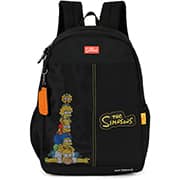 Mochila escolar em poliéster, Simpsons, Preta, MS50144SS0, Luxcel - PT 1 UN