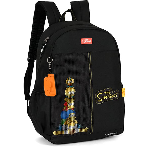 Mochila escolar em poliéster, Simpsons, Preta, MS50144SS0, Luxcel - PT 1 UN Mochila escolar em poliéster, Simpsons, Preta, MS50144SS0, Luxcel - PT 1 UN