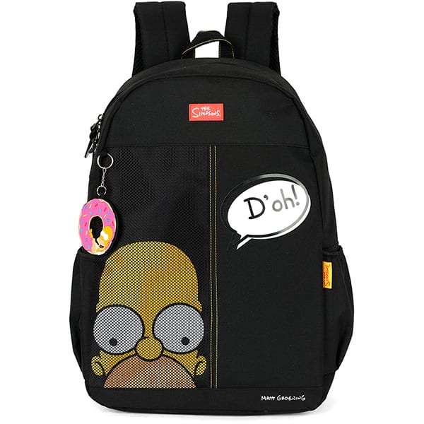 Mochila escolar em poliéster, Simpsons, Preto, MS50144SS0, Luxcel - PT 1 UN Mochila escolar em poliéster, Simpsons, Preto, MS50144SS0, Luxcel - PT 1 UN