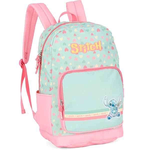 Mochila poli. Stitch verde MS50091SC0 Luxcel PT 1 UN