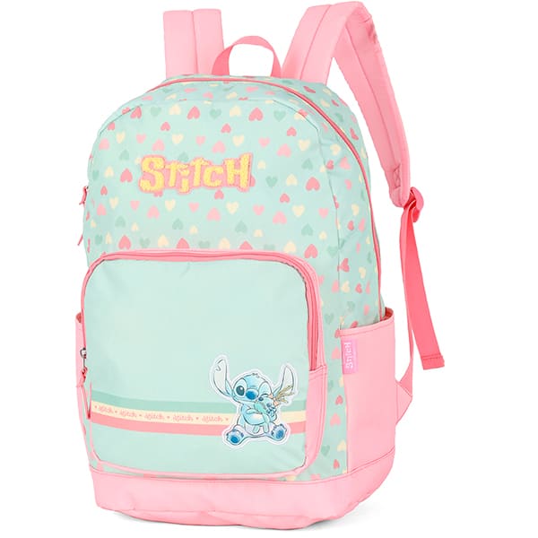 Mochila poli. Stitch verde MS50091SC0 Luxcel PT 1 UN