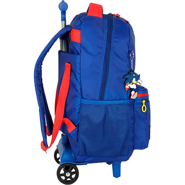 Mochila escolar com rodas, Sonic, Azul, MC49822SO0, Luxcel - PT 1 UN Mochila escolar com rodas, Sonic, Azul, MC49822SO0, Luxcel - PT 1 UN