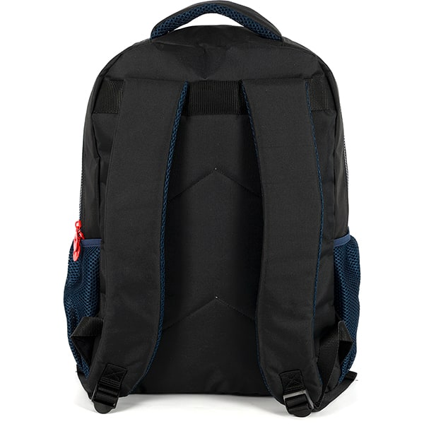 Mochila escolar em poliéster Super Mario Bros, Preto, Luxcel - PT 1 UN