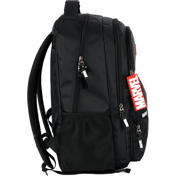 Mochila escolar em poliéster Marvel, Preto, MS50031AG0, Luxcel - PT 1 UN