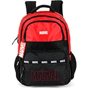 Mochila escolar em poliéster Marvel, Vermelho com preto, MS50031AG0, Luxcel - PT 1 UN