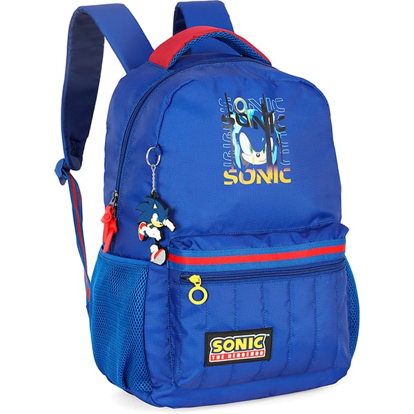 Mochila escolar em poliéster, Sonic, Azul, MS49821SO0, Luxcel - PT 1 UN