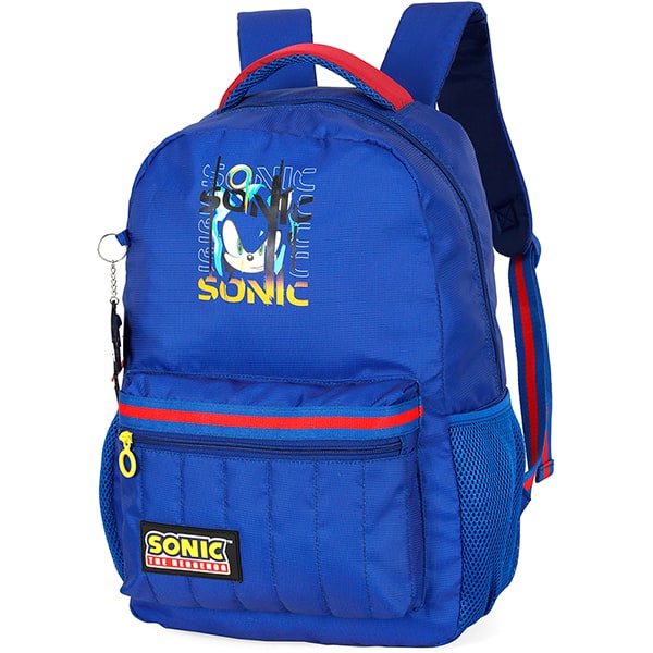 Mochila escolar em poliéster, Sonic, Azul, MS49821SO0, Luxcel - PT 1 UN