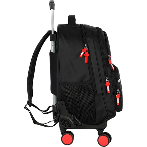 Mochila escolar em poliéster com rodas Marvel, Preta, MC50032AG0, Luxcel - PT 1 UN