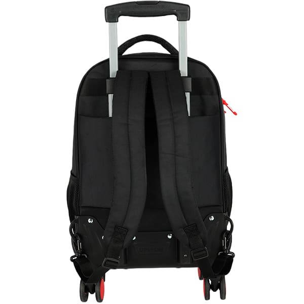 Mochila escolar em poliéster com rodas Marvel, Preta, MC50032AG0, Luxcel - PT 1 UN