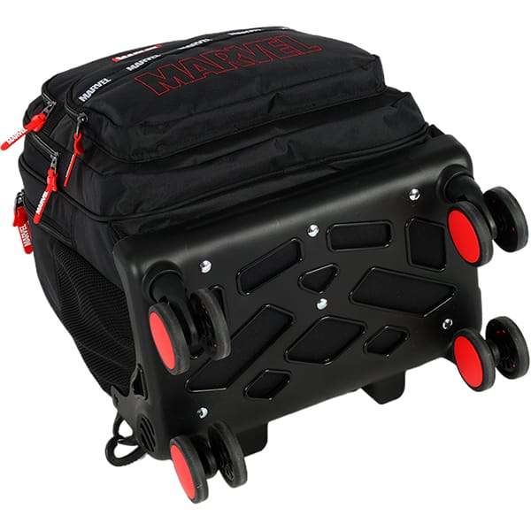 Mochila escolar em poliéster com rodas Marvel, Preta, MC50032AG0, Luxcel - PT 1 UN