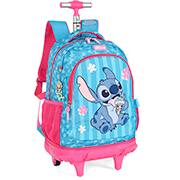 Mochila escolar com rodas, Stitch, Azul com rosa, MC50102SC0310U, Luxcel - PT 1 UN Mochila escolar com rodas, Stitch, Azul com rosa, MC50102SC0310U, Luxcel - PT 1 UN