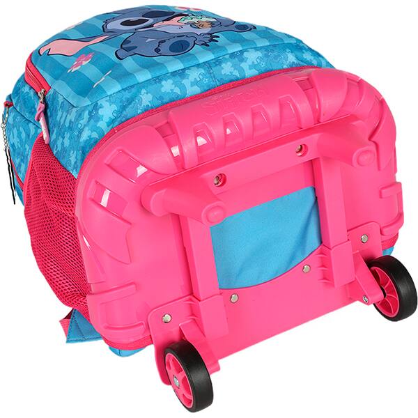 Mochila escolar com rodas, Stitch, Azul com rosa, MC50102SC0310U, Luxcel - PT 1 UN Mochila escolar com rodas, Stitch, Azul com rosa, MC50102SC0310U, Luxcel - PT 1 UN