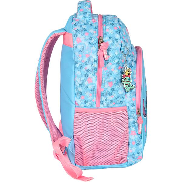 Mochila escolar em poliéster, Stitch. Azul com rosa, MS50101SC0300U, Luxcel - PT 1 UN Mochila escolar em poliéster, Stitch. Azul com rosa, MS50101SC0300U, Luxcel - PT 1 UN