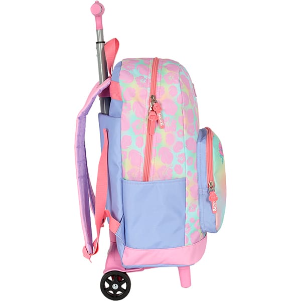 Mochila escolar com rodas, Stitch, Rosa, MC50092SC0300U, Luxcel - PT 1 UN