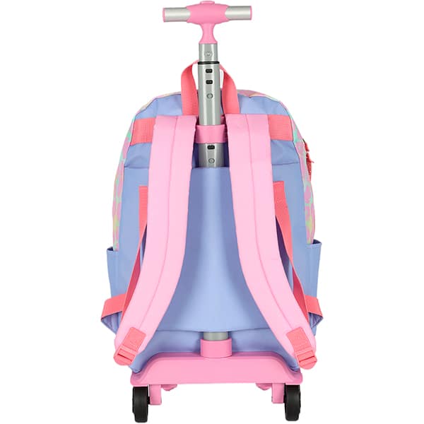 Mochila escolar com rodas, Stitch, Rosa, MC50092SC0300U, Luxcel - PT 1 UN
