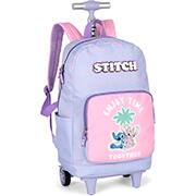 Mochila poli. c/rodas Stitch roxo MC50092SC2 Luxcel PT 1 UN