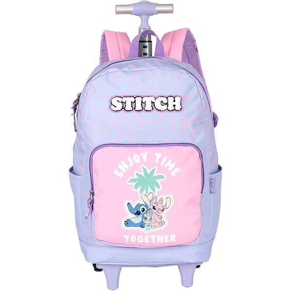 Mochila poli. c/rodas Stitch roxo MC50092SC2 Luxcel PT 1 UN Mochila poli. c/rodas Stitch roxo MC50092SC2 Luxcel PT 1 UN