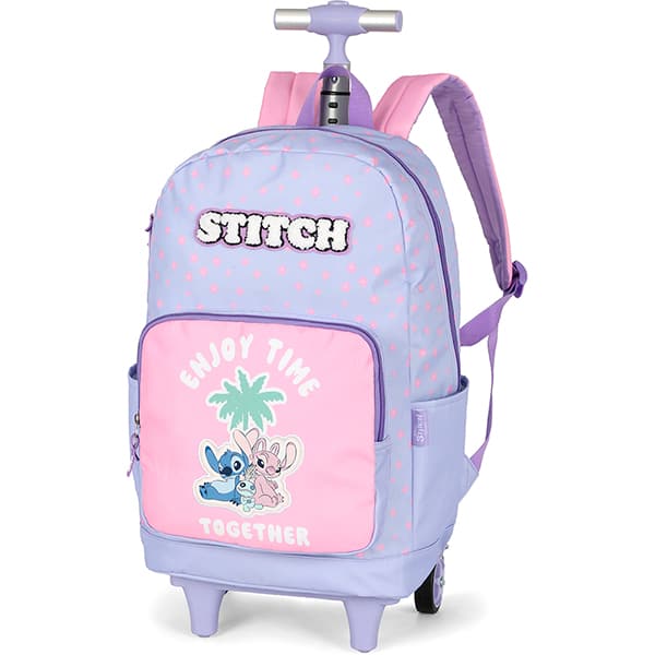Mochila poli. c/rodas Stitch roxo MC50092SC2 Luxcel PT 1 UN Mochila poli. c/rodas Stitch roxo MC50092SC2 Luxcel PT 1 UN