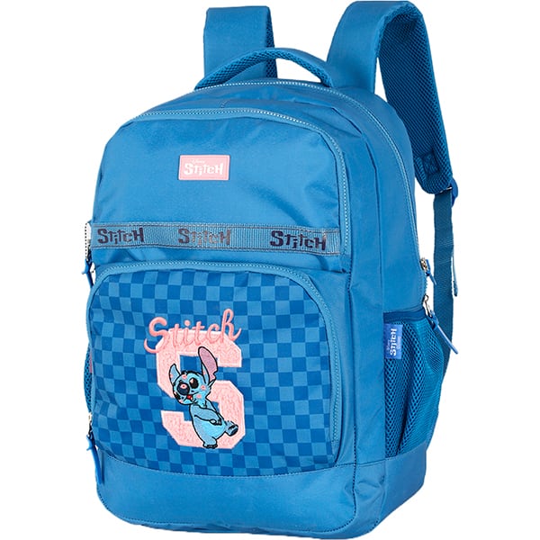 Mochila escolar em poliéster, Stitch, Azul, MS50051SC0200U, Luxcel - PT 1 UN Mochila escolar em poliéster, Stitch, Azul, MS50051SC0200U, Luxcel - PT 1 UN