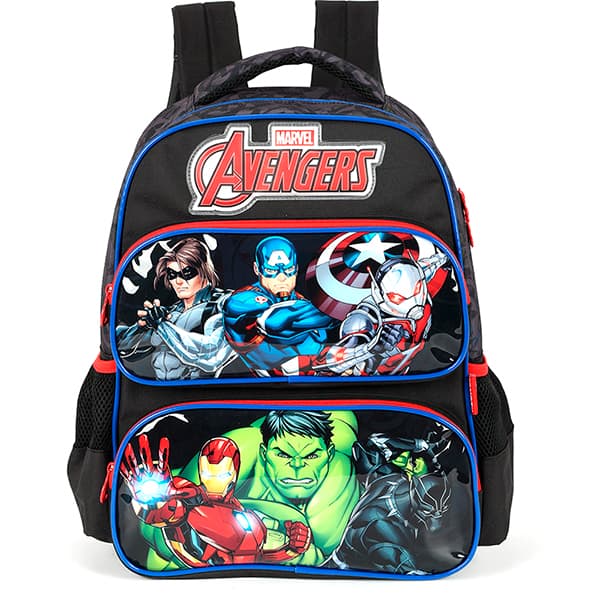 Mochila em poliéster Avengers, Preto, IS42351AG0, Luxcel - PT 1 UN Mochila em poliéster Avengers, Preto, IS42351AG0, Luxcel - PT 1 UN