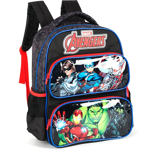 Mochila em poliéster Avengers, Preto, IS42351AG0, Luxcel - PT 1 UN Mochila em poliéster Avengers, Preto, IS42351AG0, Luxcel - PT 1 UN