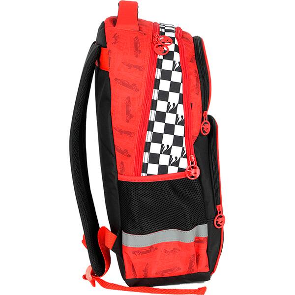Mochila escolar em poliéster, Hot Wheels, MS49981HW0, Luxcel - PT 1 UN