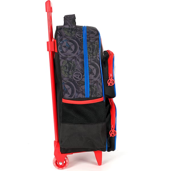 Mochila escolar com rodas Avengers, Preto, IC42352AG0, Luxcel - PT 1 UN Mochila escolar com rodas Avengers, Preto, IC42352AG0, Luxcel - PT 1 UN