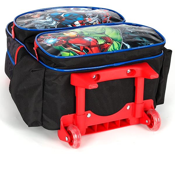 Mochila escolar com rodas Avengers, Preto, IC42352AG0, Luxcel - PT 1 UN Mochila escolar com rodas Avengers, Preto, IC42352AG0, Luxcel - PT 1 UN