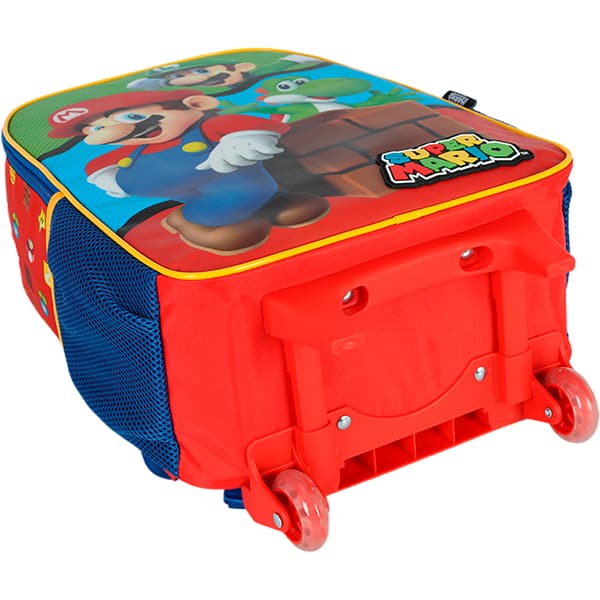 Mochila escolar com rodas, Mario Bros, Vermelho, IC42532MO0, Luxcel - PT 1 UN Mochila escolar com rodas, Mario Bros, Vermelho, IC42532MO0, Luxcel - PT 1 UN