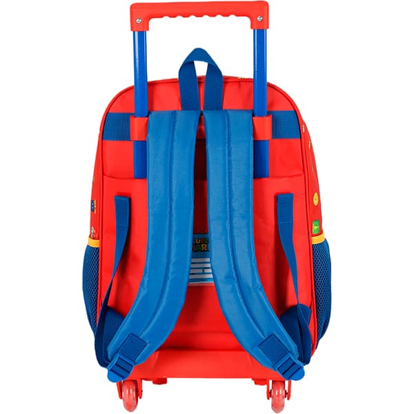 Mochila escolar com rodas, Mario Bros, Vermelho, IC42532MO0, Luxcel - PT 1 UN Mochila escolar com rodas, Mario Bros, Vermelho, IC42532MO0, Luxcel - PT 1 UN