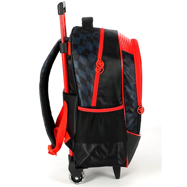 Mochila escolar com rodas, Hot Wheels, Preta, IC42612HW0, Luxcel PT 1 UN Mochila escolar com rodas, Hot Wheels, Preta, IC42612HW0, Luxcel PT 1 UN