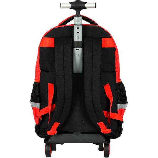 Mochila escolar com rodas, Hot Wheels Vermelho, MC49982HW0, Luxcel - PT 1 UN