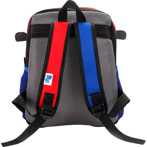 Mochila infantil, Carro de Polícia, Azul com Vermelho, Yin's - PT 1 UN