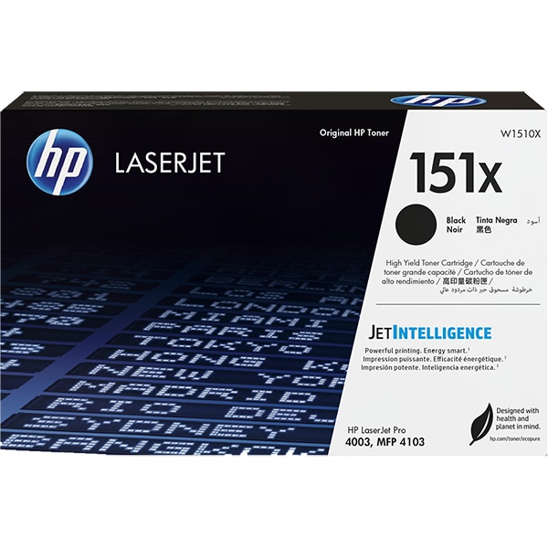 Toner HP 151x, Preto, Laserjet Original (W1510X), Para HP LaserJet Pro 4003, 4103, CX 1 UN