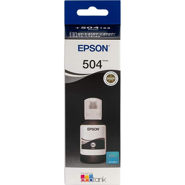 Garrafa para Ecotank preto T504 - T50412BR - Epson CX 1 UN