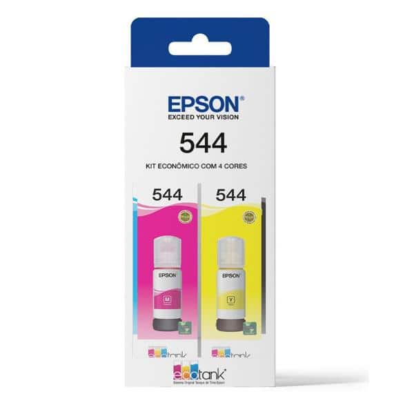 Kit Garrafa Epson T544 para Ecotank L3110, L3210, L3150, L3250, L5190 CX 1 UN