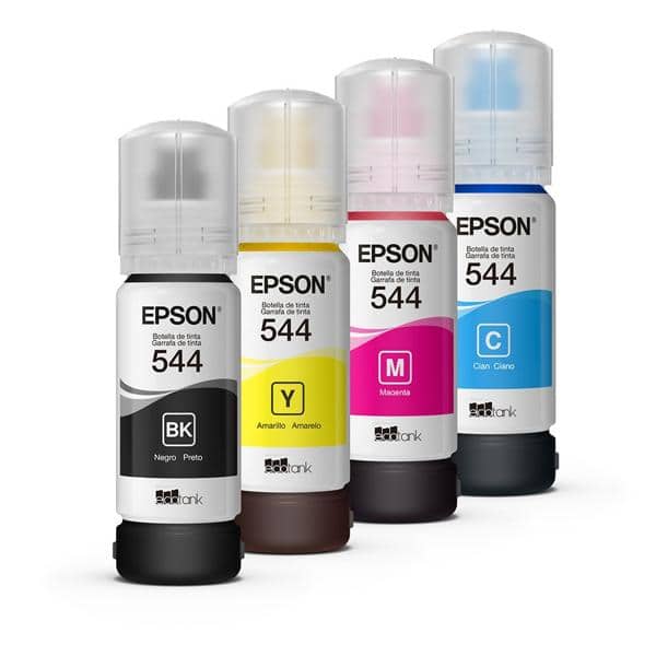 Kit Garrafa Epson T544 para Ecotank L3110, L3210, L3150, L3250, L5190 CX 1 UN