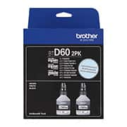 Kit com 2 Garrafas de Tintas Originais BTD60BK, Preto para InkTank, T420W, T510W, T520W, T710W, T720DW, T820DW, T910DW, T4000DW, T4500DW, Brother - CX 2 UN