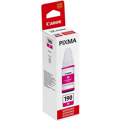 Refil Canon GI-190 Magenta Original Para Canon G1100, G1110, G2100, G2110, G3100, G3102, G3110, G3111, G4100, G4110, G4111 - CX 1 UN