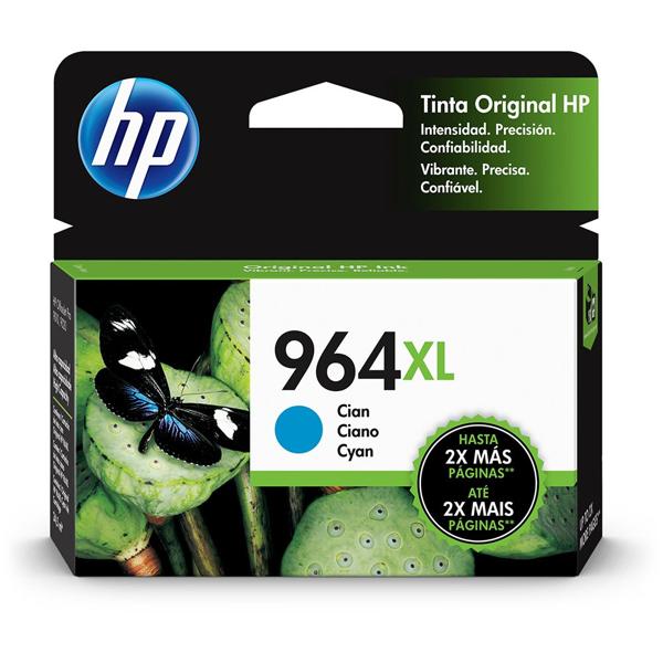 Cartucho HP 964XL Ciano Original, 3JA54AL, HP - CX 1 UN