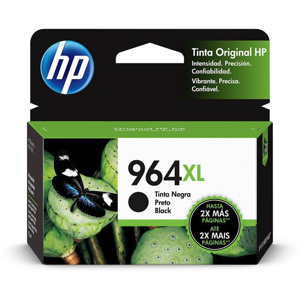 Cartucho HP 964XL Preto Original, 3JA57AL, HP - CX 1 UN