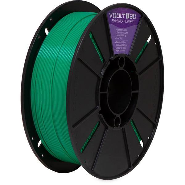 Filamento ABS para impressora 3D, Verde, AB-VD-1, Voolt - PC 1 UN