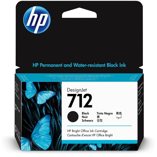 Cartucho HP 712 preto 38ml 3ED70A HP CX 1 UN