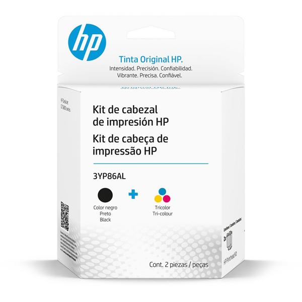 Cabeça de impressão HP preta e colorida (3YP86AL) para DeskJet GT 5822 AIO, 5822 White AIO - 1 UN