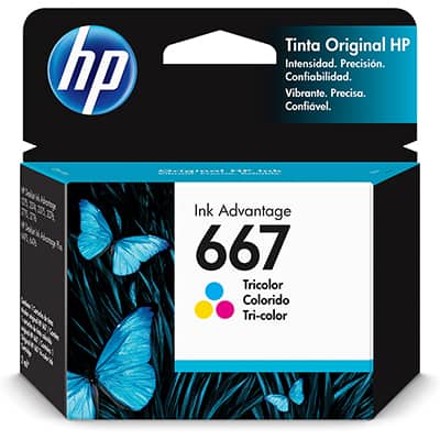 Cartucho HP 667 Color, 3YM78AB