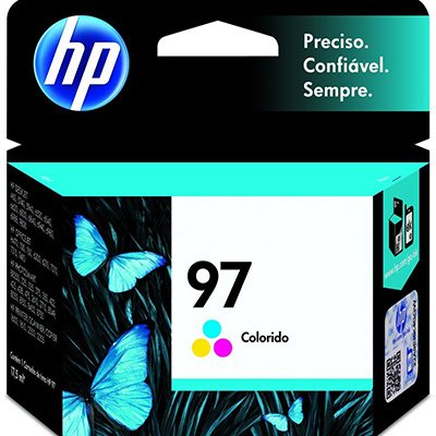 Cartucho HP 97 Colorido Original (C9363WL) Para HP Officejet H470wbt, 100, Photosmart 8150xi, PSC 1610v, 2350 CX 1 UN